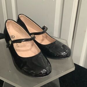 Black Patent Leather Mary Jane Flats